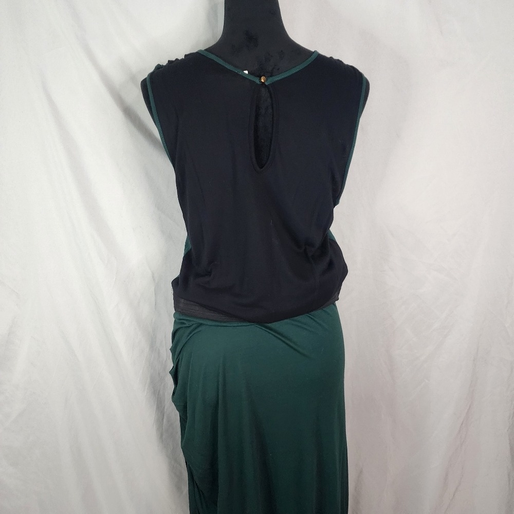 New!!! MANGO Size 10 Lightweight‎ Viscose Blouson Tulip Hem Shirred Lined Dress - Picture 4 of 16